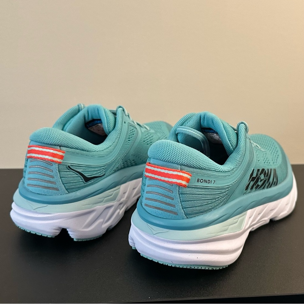 Hoka One One women’s aqua blue running shoes size 5 - Picture 5 of 7